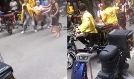 外卖小哥免费吃瓜,夏日清凉福利来袭！